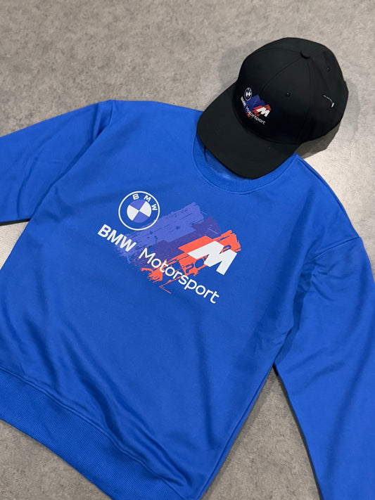 Pack Hoodie BMW + Casquette — Style Sport & Élégance 🔵⚫